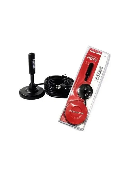 Antena TV Digital MTV-3015 Tomate Hdtv Uhf Vhf Interna 4 a 6 Dbi e Cabo 3m