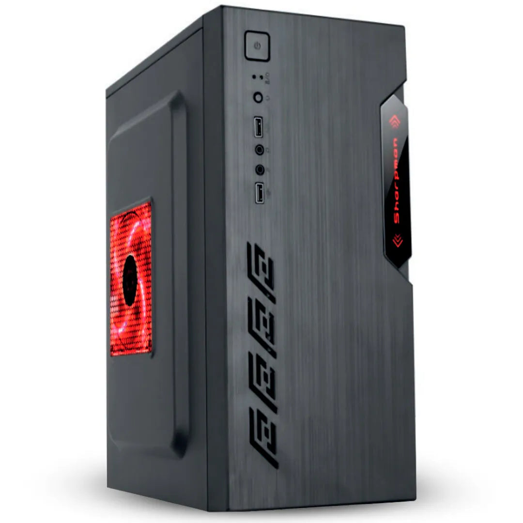 Gabinete Gamer Computador Office Micro Atx Cpu Usb Sata Cor Preto