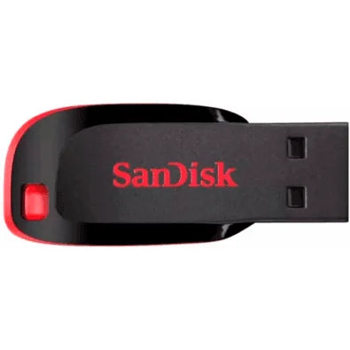 Pen Drive 128GB USB 2.0,Cruzer Blade, Preto, SDCZ50, SanDisk - BT 1 UN