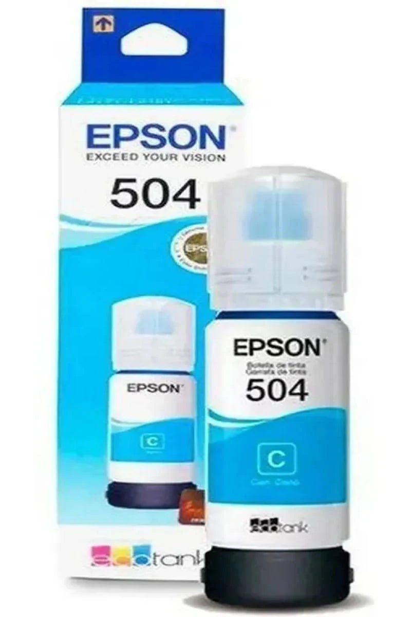 Refil de tinta Epson 504 ciano