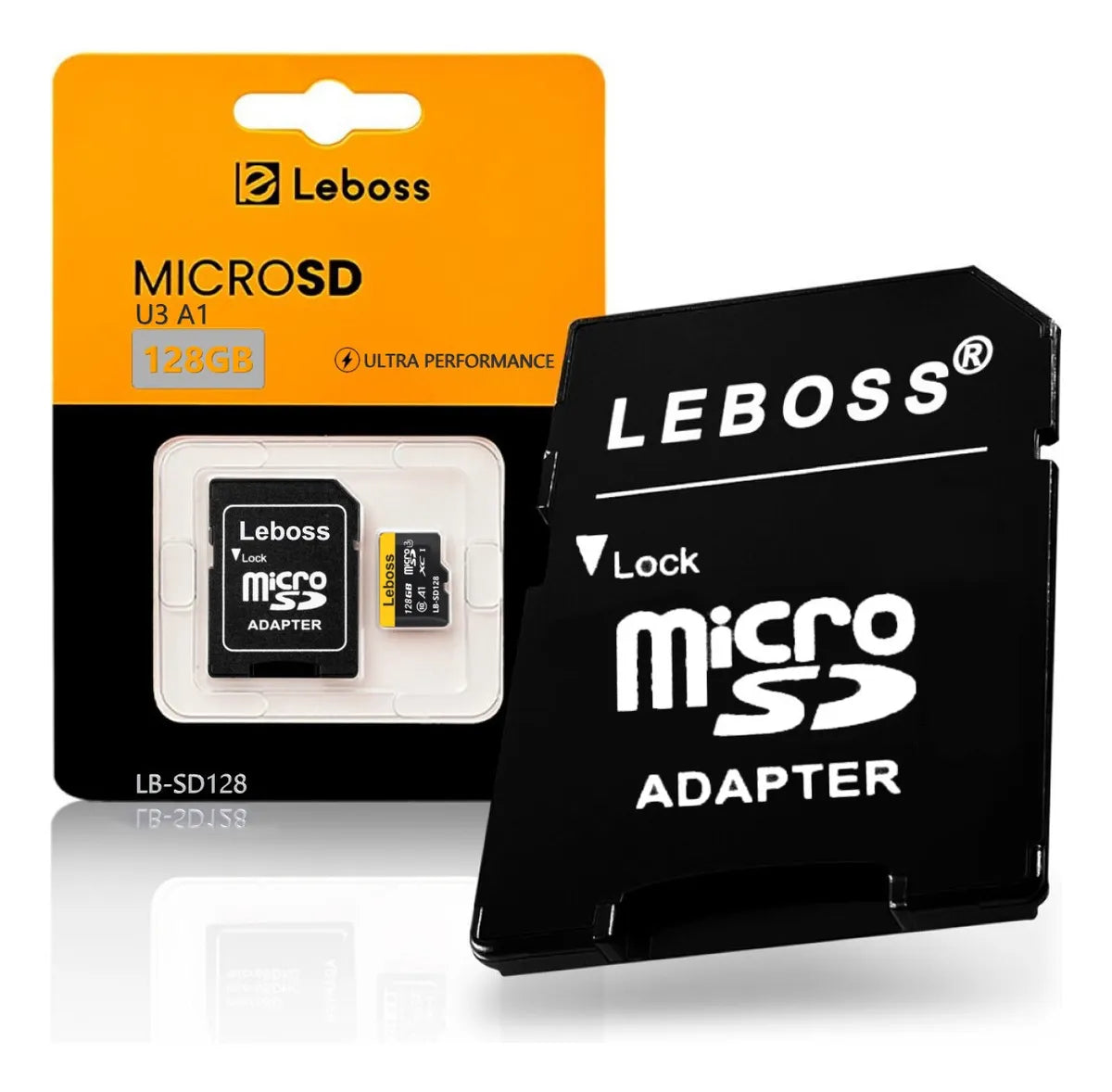Cartão De Memória Leboos Lb-cm128 Com Adaptador Sd 128gb