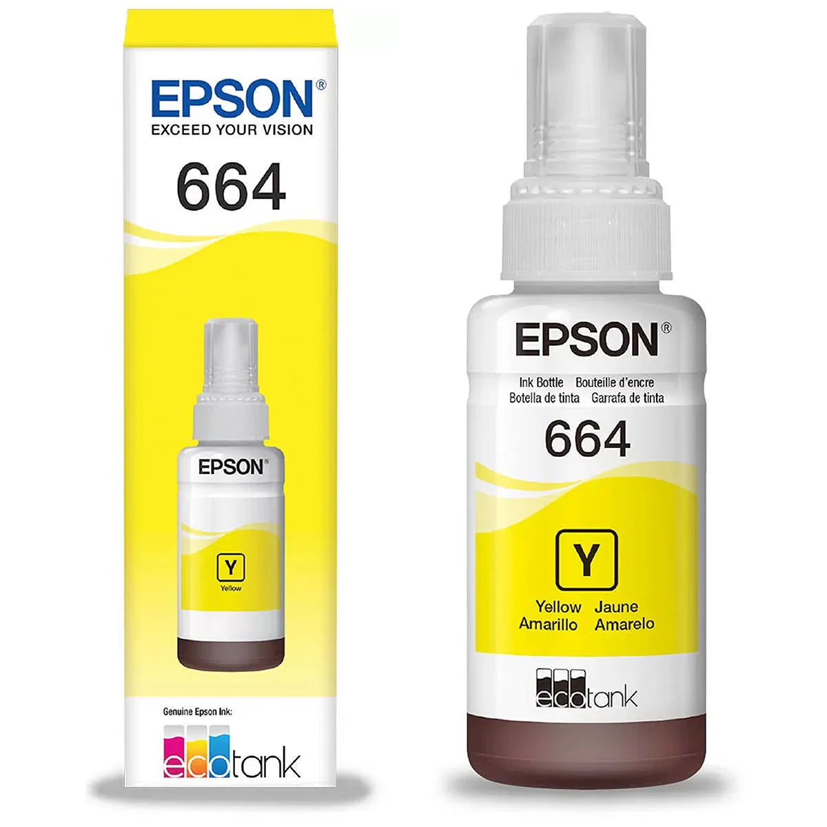 Refil de tinta Epson 664 Amarelo