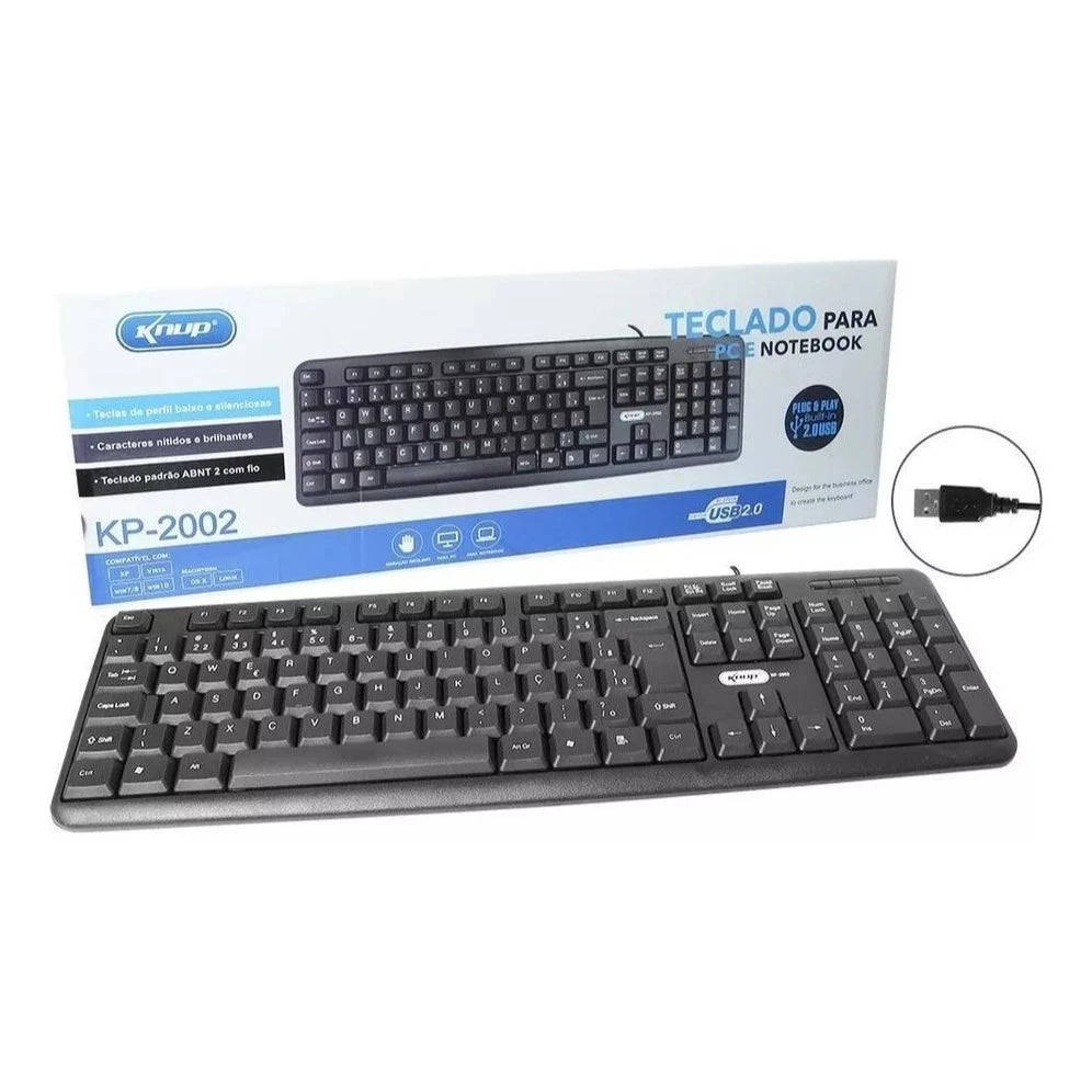 Teclado Knup Kp-2002 Usb Gamer Abnt2